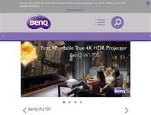 Tablet Screenshot of benq.co.uk